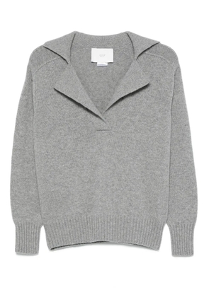 Vanisè spread-collar sweater - Grey