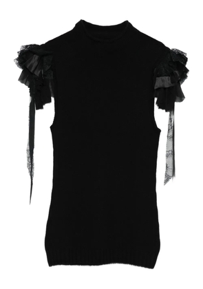 Alberta Ferretti ruffled-detail blouse - Black