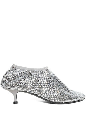 Christopher Esber 50mm crystal-embellished heeled pumps - Grey