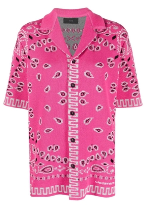 Alanui paisley-print short-sleeved shirt - Pink