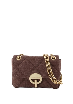 Vanessa Bruno small Moon quilted chain-strap shoulder bag - Brown