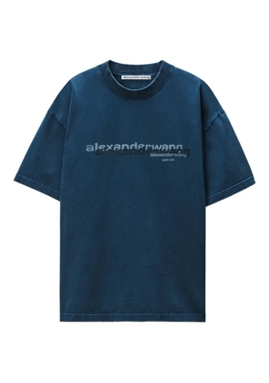 Alexander Wang logo-print T-shirt - Blue