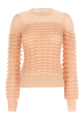 ZIMMERMANN Hypnotic Scallop sweater - Pink