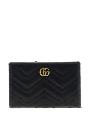 Gucci GG Marmont chevron-quilted wallet - Black