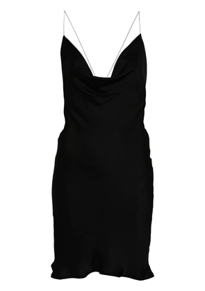 Y/Project cowl-neck satin slip dress - Black