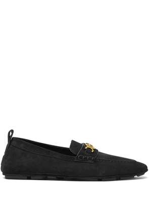 Versace Villa suede loafers - Black