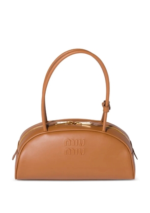Miu Miu Beau leather shoulder bag - Brown