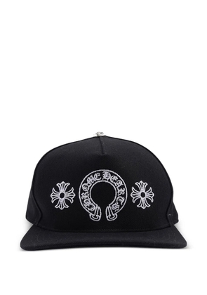 Chrome Hearts horseshoe cross baseball hat - Black