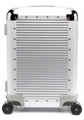 FPM Milano Bank S Spinner 53 studded cabin suitcase - Silver