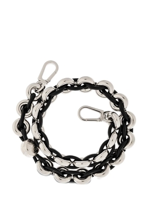 LOEWE large Flamenco knotted leather shoulder bag - Black