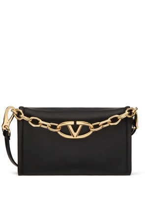 Valentino Garavani VLogo Chain leather clutch bag - Black