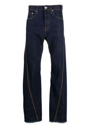 Lanvin mid-rise straight-leg cotton jeans - Blue