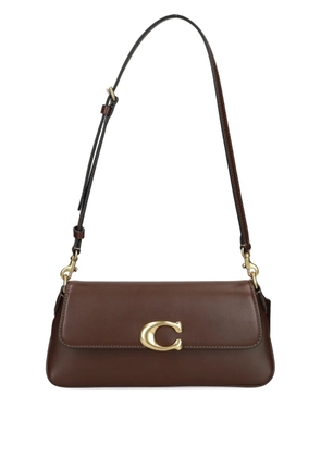 Coach small Jet C-logo leather shoulder bag - Brown