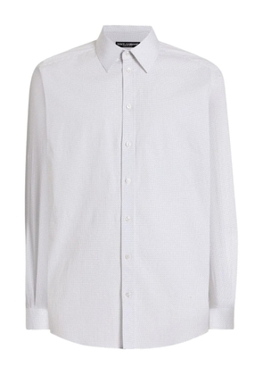 Dolce & Gabbana micro dot-print shirt - White