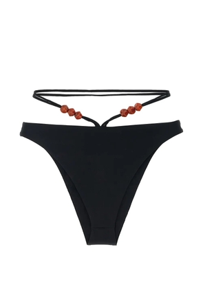 Magda Butrym bead-detail bikini bottoms - Black