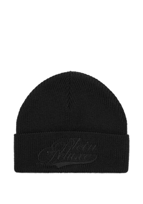 Philipp Plein embroidered beanie - Black