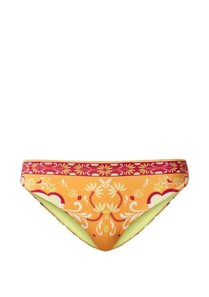 TWINSET foulard-print bikini bottom - Orange