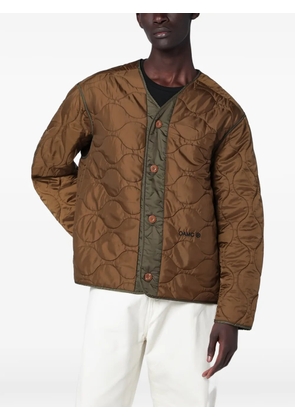 OAMC Peacemaker logo-lettering jacket - Brown