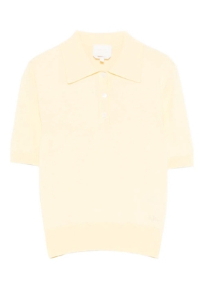 A.P.C. logo-detail polo top - Yellow