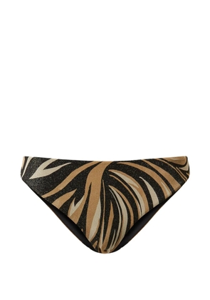 TWINSET zebra-print bikini briefs - Black