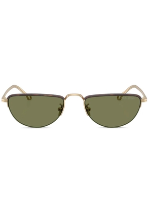 Giorgio Armani half-rim sunglasses - Gold