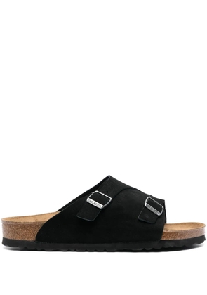 Birkenstock Zürich single-strap suede sandals - Black