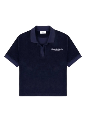 Sporty & Rich terry-cloth polo shirt - Blue
