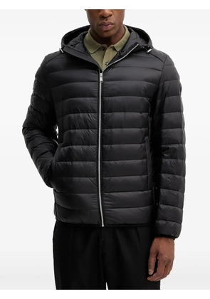 BOSS hooded quilted jacket - Black