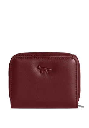 Maison Kitsuné fox-head zip-around wallet - Red