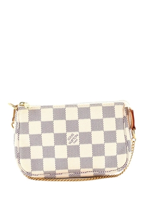 Louis Vuitton Pre-Owned Pochette Accessoires Damier Mini clutch bag - White