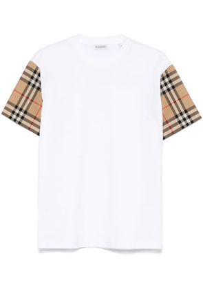 Burberry Vintage Check-detail T-shirt - White