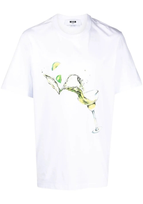 MSGM logo-print T-shirt - White