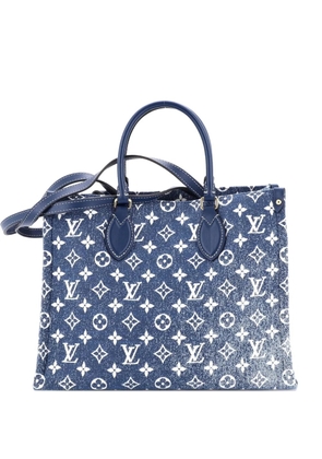 Louis Vuitton Pre-Owned OnTheGo Tote Monogram Jacquard Denim MM shoulder bag - Blue