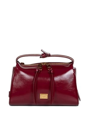 Dolce & Gabbana knotted leather zipped tote bag - Red