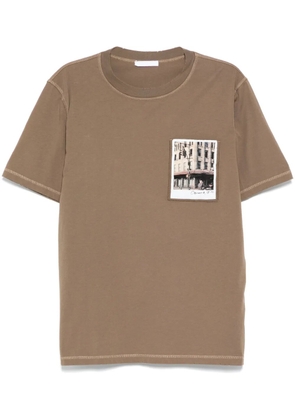 Helmut Lang Postcard T-shirt - Brown