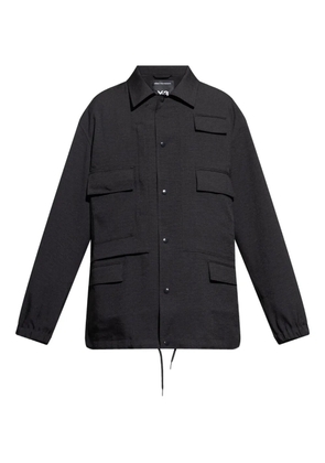 Y-3 multi-pocket button-fastening jacket - Black