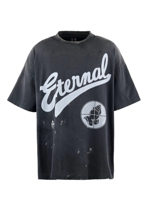 SAINT MXXXXXX graphic-print T-Shirt - Black