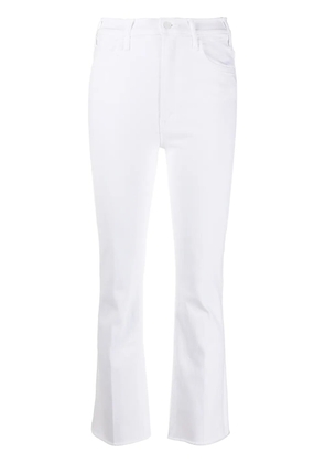 MOTHER The Hustler frayed jeans - White