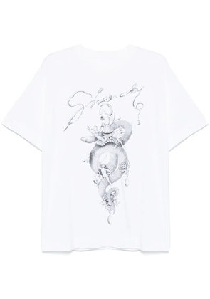 Givenchy snake and chandelier-print T-shirt - White