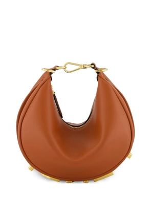 FENDI mini Fendigraph leather cross body bag - Brown