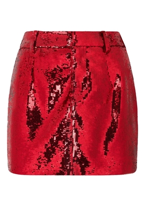 Philipp Plein sequin mini skirt - Red