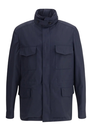 Loro Piana flap-pockets jacket - Blue