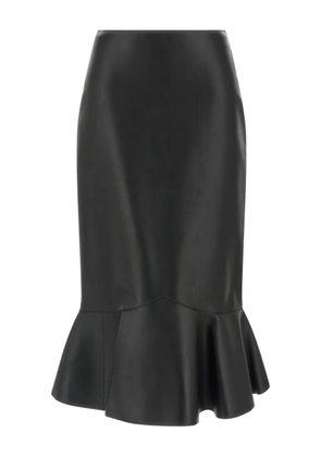FENDI peplum-detail midi skirt - Black