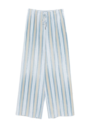Ermanno Scervino striped drawstring trousers - Blue