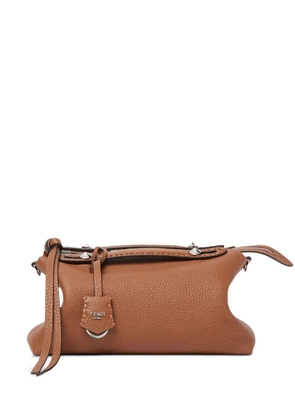 FENDI medium By The Way Selleria hand-sewn topstitches tote bag - Brown