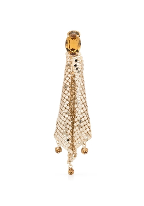 Rabanne draped chainmail clip-on earrings - Gold