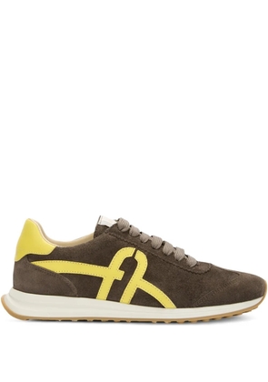 Furla Retrò logo-detail lace-up sneakers - Brown