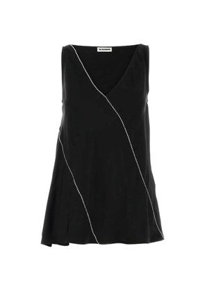 Jil Sander V-neck top - Black