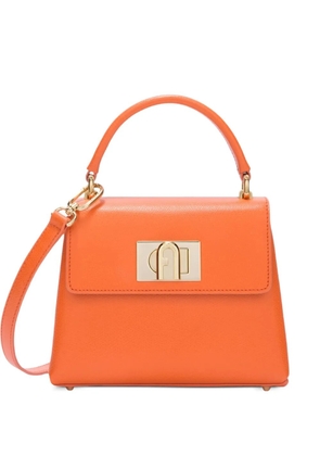 Furla mini 1927 leather tote bag - Orange