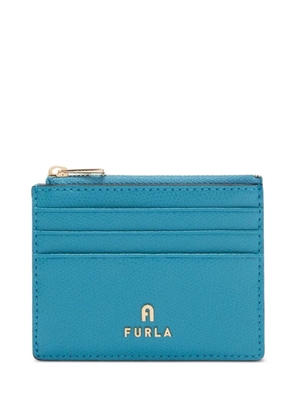 Furla small Camelia textured card holder - Blue
